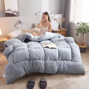 Lamb Cashmere Velvet Fabric Warm Double